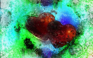 hearts, valentine