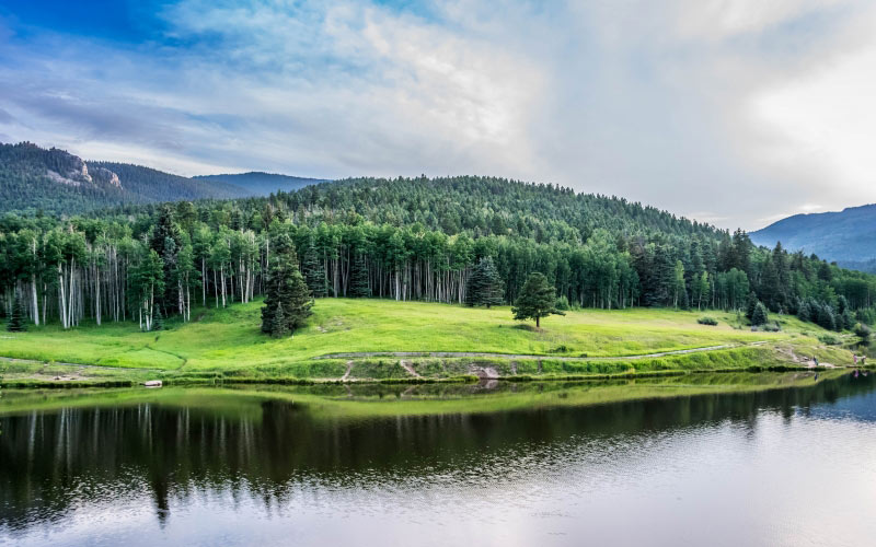 clouds, colorado, daylight, green, idyllic, lake, landscape, mountains, nature, outdoors, reflection, river, san isabel, scenic, summer, trees, valley, woods
