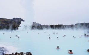 bath, hot, spring, lake, relaxing, rocks, swimming, water