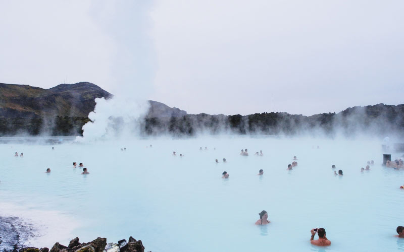 bath, hot, spring, lake, relaxing, rocks, swimming, water