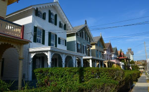 cape may, new jersey, street, houses, town, city