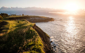 maui, hawaii, water, ocean, coast, sea, cliffs, landscape, nature, clouds, sun