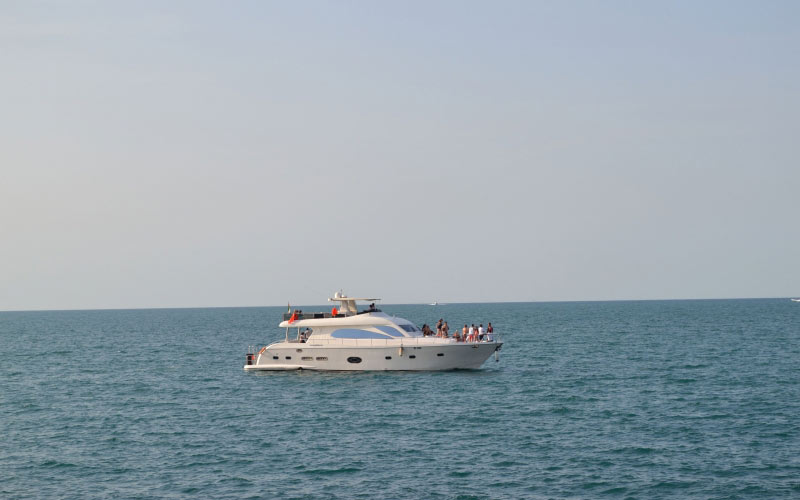 лодка, яхта, море, океан, морской пейзаж