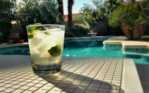 summer, swimming pool, tropical, relaxation, water, luxury, exotic, resort, hotel, vacation, pool, glass, sun, poolside, table, drink