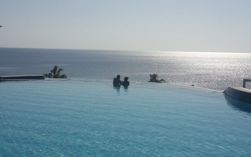 coast, hotel, pool, island, leisure, ocean, paradise, resort, seashore, seaside, summer, swimming, travel, tropical, vacation, water, blue, people