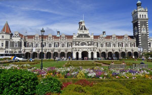 dunedin, new zealand, railroad, station, landmark, architecture, building, railway, architecture