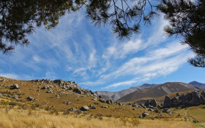 blue sky, mountain, nature, clouds, castle hill, new zealand, nature, landscape, stones