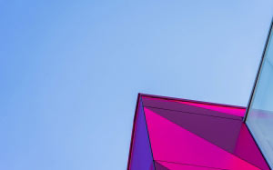 abstract, architectural, blue sky, building, design, geometric, urban