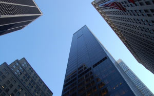 architectural, architecture, sky, buildings, business, city, cityscape, downtown, finance, glass, metropolis, offices, reflection, skyscrapers, tall