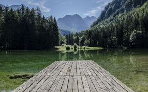 forest, clouds, country, dock, forest, highlands, lake, landscape, mountains, nature, outdoor, reflection, scenic, trees, woods
