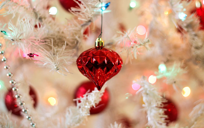 bright, christmas, xmas, christmas decoration, christmas lights, christmas tree, close-up, new year, white tree