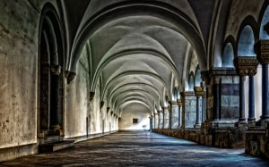 monastery, cloister, abbey, architecture, vault, religion, church, historically, building, brauweiler, stone, columnar, history, floor, old, art