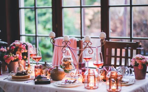christmas, xmas, new year, table, setting, family, evening, dinner, supper, food, holidays, decoration