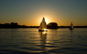 nature, landscape, sailing boats, summer, carboats, calm, quiet, evening, sunset, peaceful, vacation, coast, dawn, sailboats, water, sea, sky