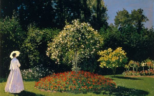 impressionism, oscar-claude monet, painting, art, oil on canvas, landscape, garden