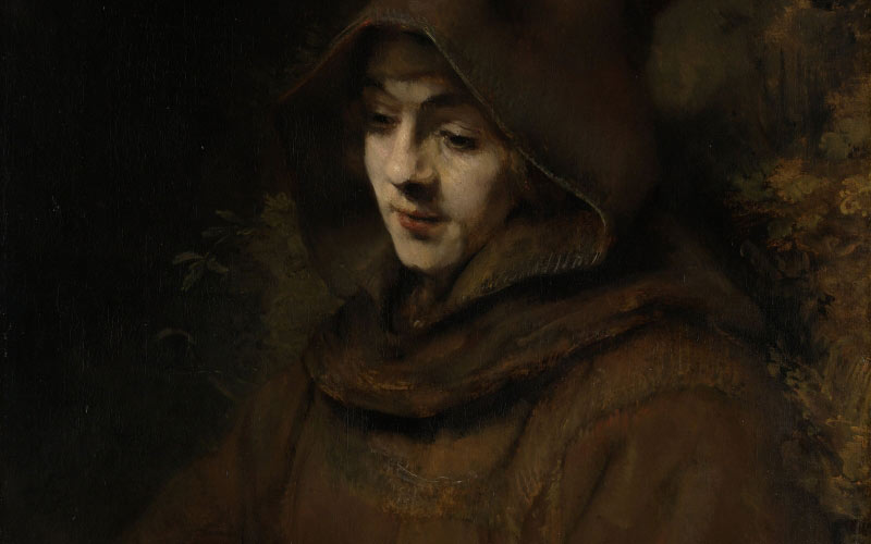 rembrandt’s son titus in a monk’s habit, titus as a monk, rembrandt, rembrandt harmenszoon van rijn, painting, portrait, oil on canvas