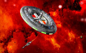 sci-fi, space, 3d graphics, interstellar, space station, spaceship, exploration, technology, spacecraft, futuristic