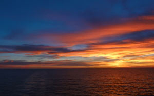 seascape, sea, sky, horizon, sunset, ocean, clouds, water, dusk, evening, calm, dawn, atmosphere, coast, vacation, reflection, landscape, sun, cumulus