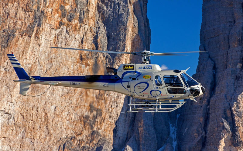 helicopter, aircraft, flight, rocks, elikos, sky, aviation