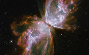 butterfly, stellar demise, planetary nebulam, space, stars, nasa