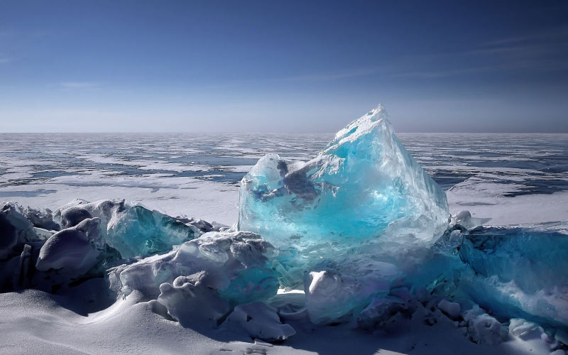 sea, ice, iceberg, ice floes, winter, cold, frost, wintry, frozen, water, nature, lake, snow, baikalsee, russia, landscape, winter lake, siberia, blue, horizon