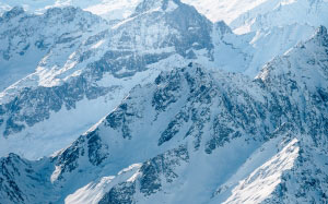 mountains, sky, snow, slope, nature, landscape, highland, ice cap, nunatak, glacial, landform, mountain range, winter, valley