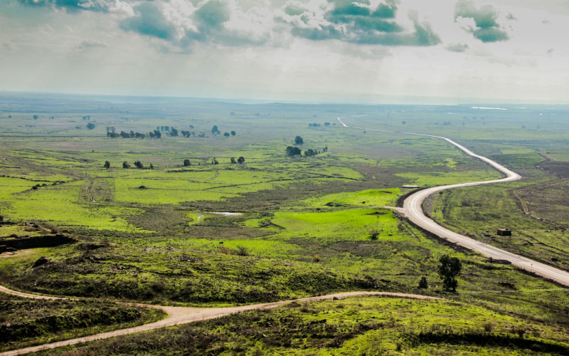 middle east, middle earth, nature, landscape, grass, sky, clouds, road, path