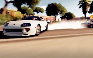 toyota, supra, car, drift, smoke, video game, game, forza, motor sports, computer game, asphalt