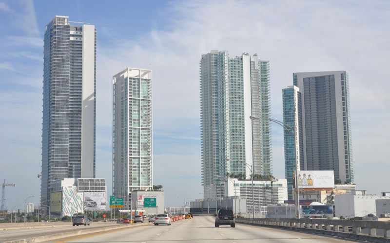 city, road, way, highway, miami, summer, resort, florida, sunny