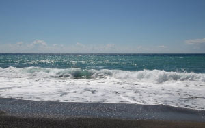 water, ocean, nature, beach, wave, greece, crete, sea, summer, sky, blue