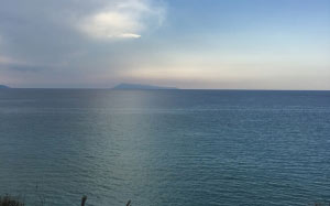 clouds, mountain, corfu, greece, vacations, sea, summer, cliffs, sky, seascape