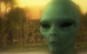 alien, 3d model, ufo, space, fantastic, comer, martian, guest, saucer, 3d graphics