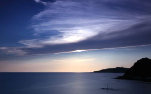 cold, sunset, sea surface, water, sky, sea, cloud, scenics, nature