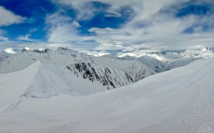 mountains, landscape, peak, snow, view, nature, sky, clouds, winter, cold, scenics, tranquility, panoramic, frozen, mountain range, snowcapped mountain, travel
