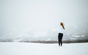 girl, woman, people, long hair, cold, snow, winter, beauty, person, nature, women, outdoors