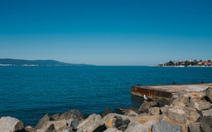 sea, sunny, beach, coast, black sea, water, seascape