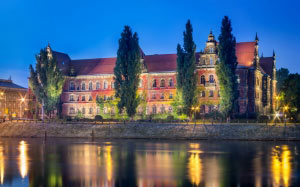 architecture, museum, castle, city, evening, poland