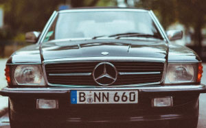 black, mercedes-benz, car, mercedes, plate, number, vintage, old, retro, bumper, vehicle, transportation, old-fashioned, front view, collector