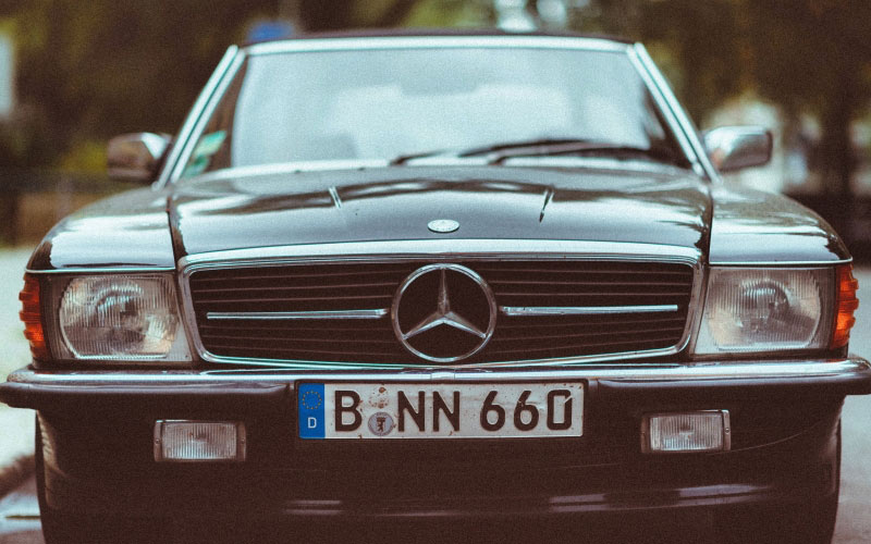 black, mercedes-benz, car, mercedes, plate, number, vintage, old, retro, bumper, vehicle, transportation, old-fashioned, front view, collector