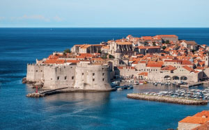 crotia, city, town, coast, docks, pier, port, buildings, old, houses, blue, sea, architecture, history
