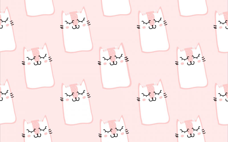 pattern, pink, cute, fur, cats, pets, animals, cartoon, kitten, anime