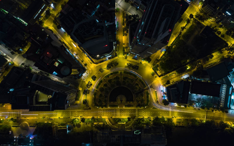 lighting, night, symmetry, architecture, city, streets