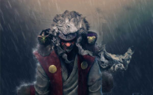jiraiya, fan art, naruto, anime, painting
