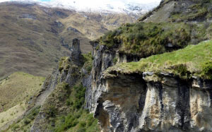 canyon, valley, stones, nature, rocks, landscape, mountains, spring, new zealand, queenstown, lord of the rings