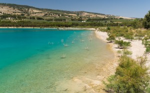 landscape, banks, embalse de los bermejales, andalusia, spain, lake, water, nature