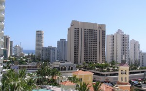 hotel, paradise, resort, sunny, summer, blue sky, city, architecture, buildings