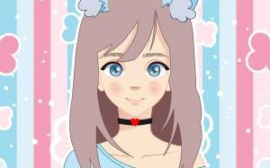 anime, art, painting, japan, cartoon, portrait, manga, girl, women