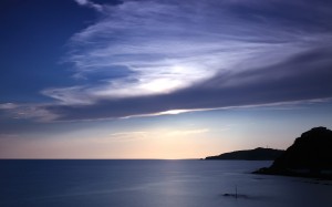 cold, sunset, sea, water, sky, scenic, nature, horizon, water, tranquility, blue, travel, dark, mountains, outdoors