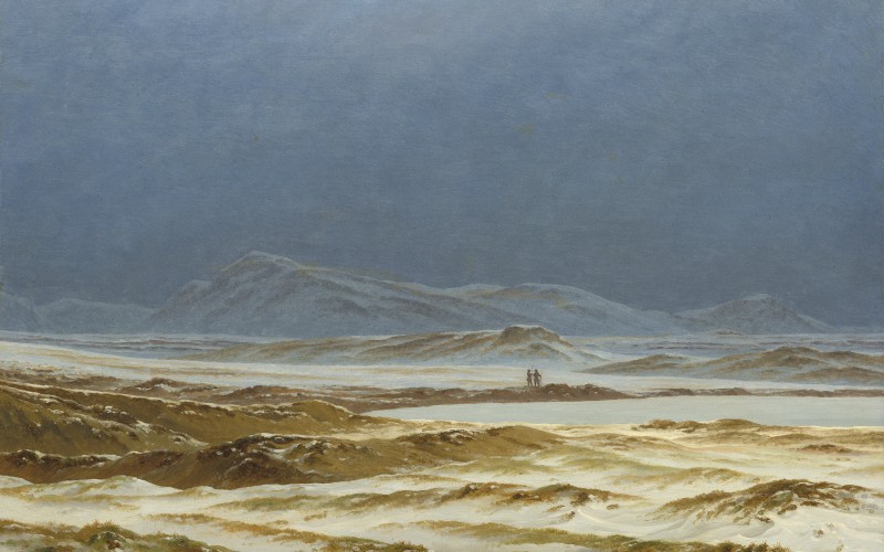 caspar david friedrich, northern, landscape, spring, nature, painting, art, oil, canvas
