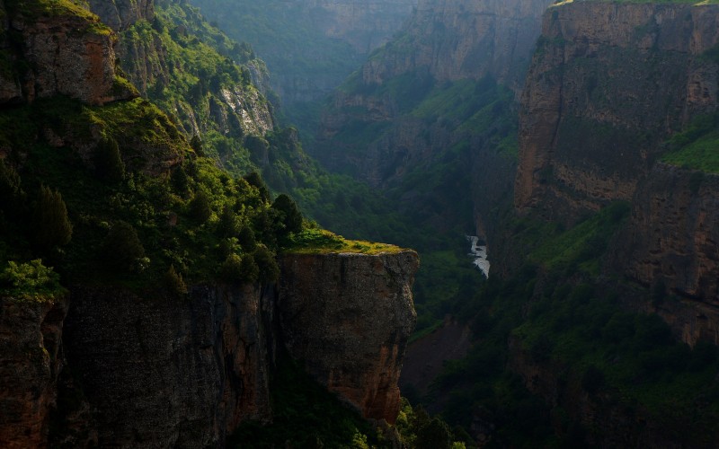 landscape, nature, forest, rock, mountains, river, valley, mountain range, cliff, jungle, canyon